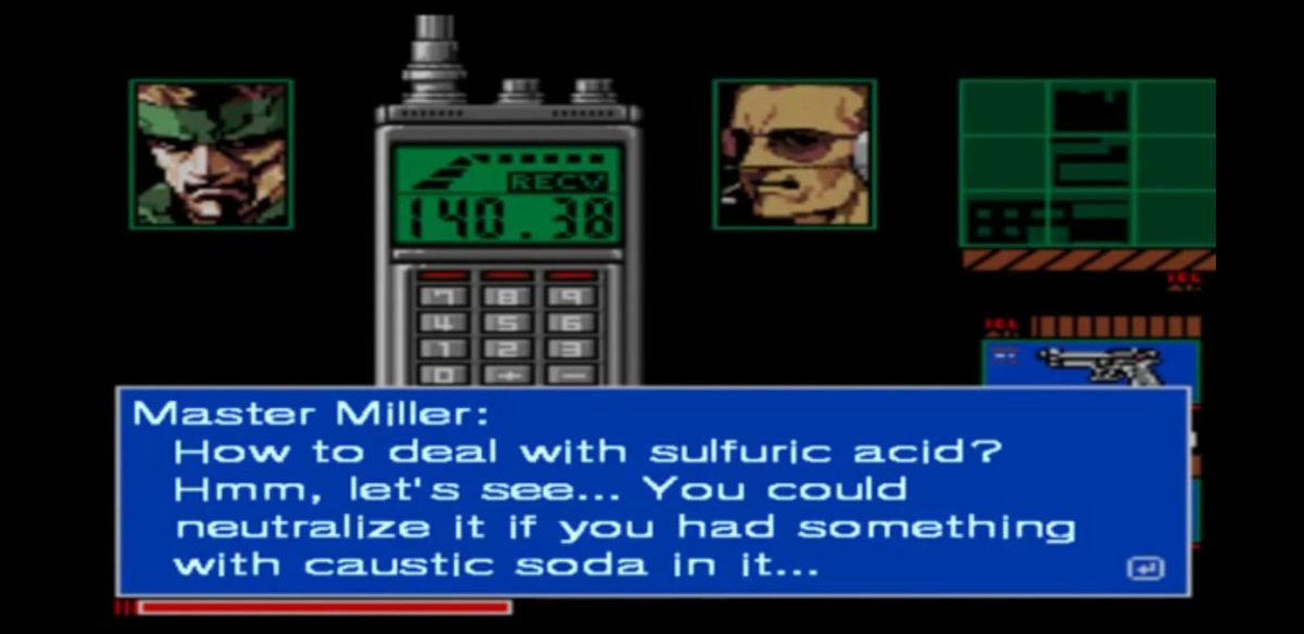 8. Colonel Campbell and Master Miller are here! You get to see more of Miller here which makes the twist in MGS1 more heart breaking.