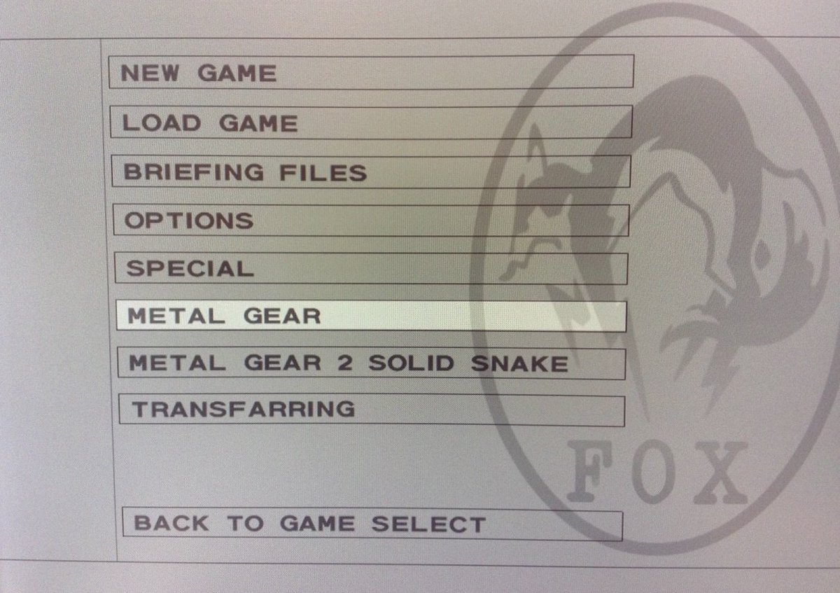 9. MG2 is easily available on the HD Collection available on PS3 and XBOX 360. You need to enter the MGS3 main menu and select "Metal Gear 2: Solid Snake".There is an Easy mode, so if you're not accustomed to retro game difficulty, feel free to choose it. No one will judge.