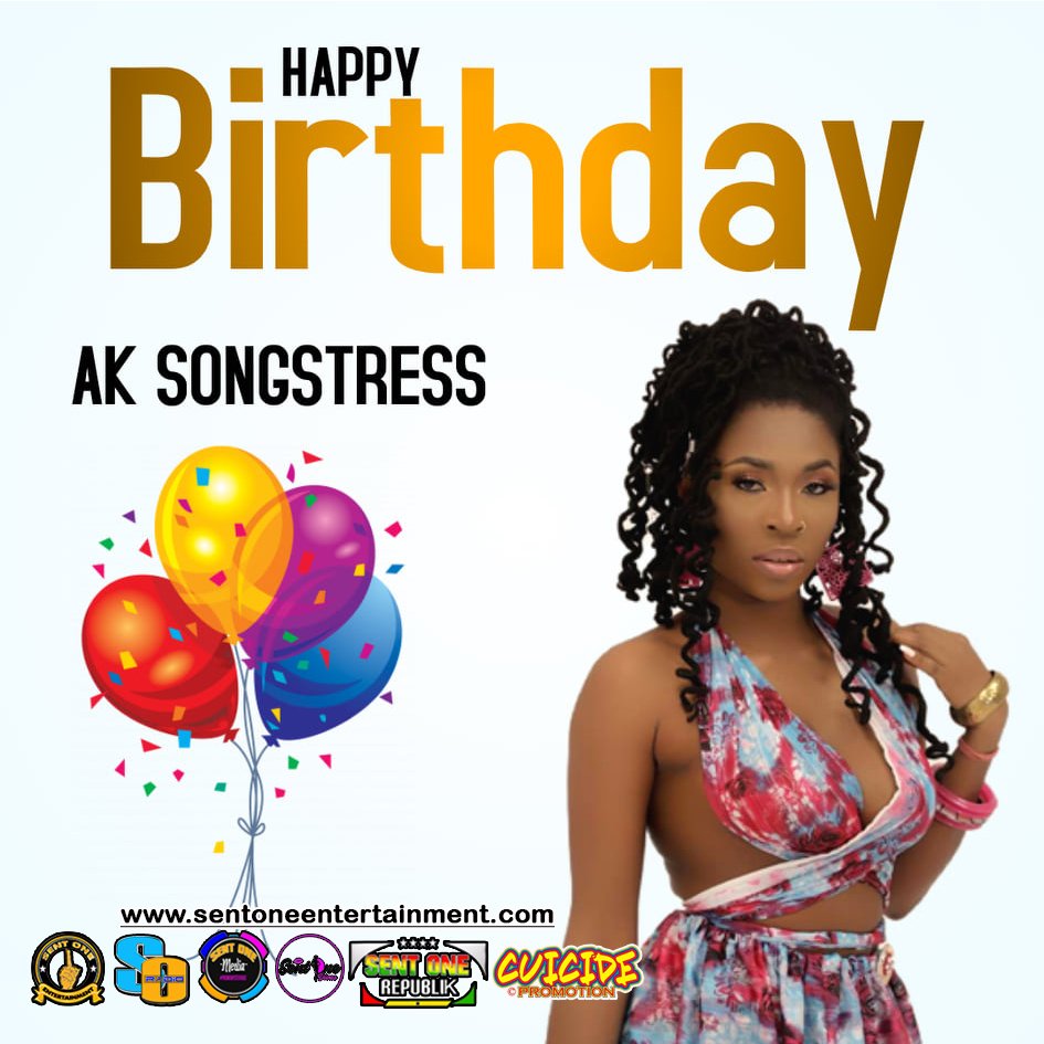 sent1group's tweet photo. ๐๐ฅ๐พBlessed Birthday to Di Dancehall Emprez ๐ฌ๐ญAK SONGSTRESS @Aksongstress #KingOfQueens ๐๐๐๐ฅ๐ฅ๐พ๐พ @paradiseghana @Ciarababe1 @danscratch1 @AkuapemPoloo1 @AmgMedikal #SentOneEntertainment #HappyBirthdayAKsongstress #Nkomo #Wonua #WareMe #SlowDown https://t.co/6SAr1wxKRX