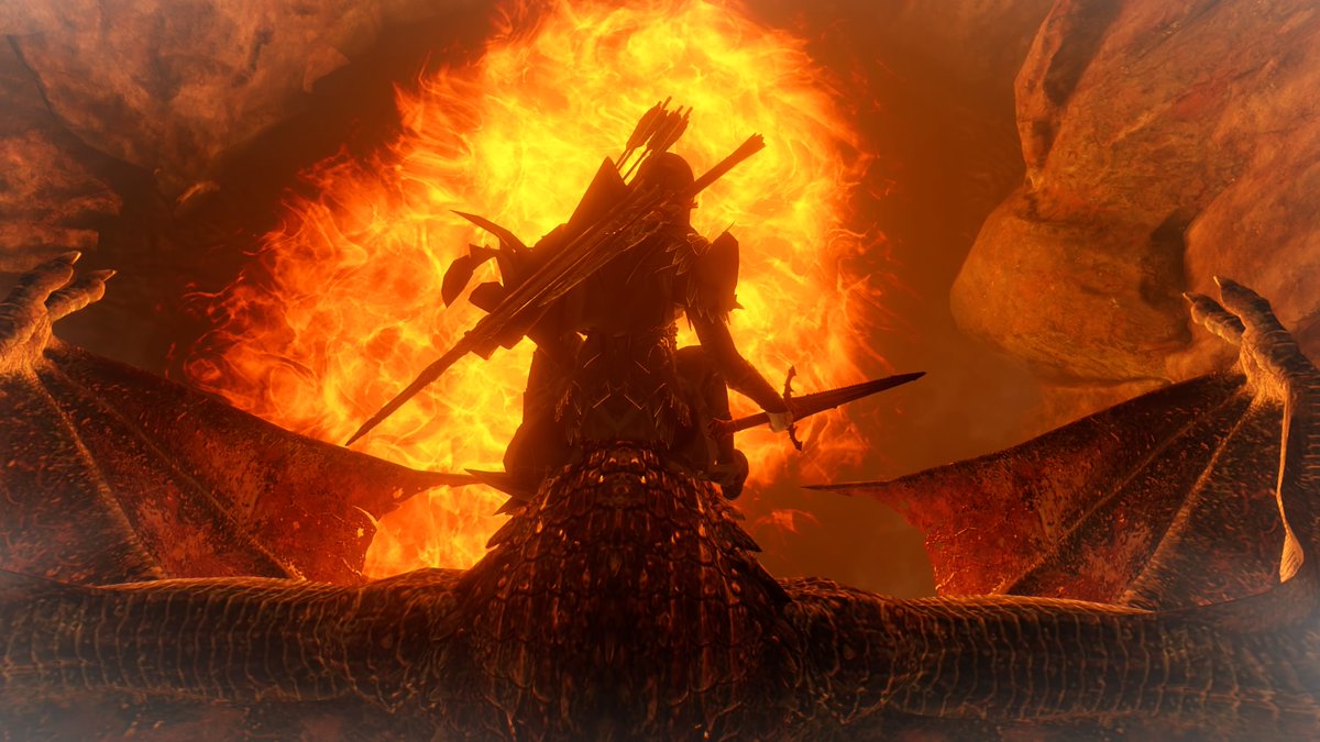 purplesoapstone's tweet photo. Diving into lava on a drake for @knuckledb. Thanks for chillin at the stream! #scienceofwar #shadowofwar https://t.co/2M27SEwCnS