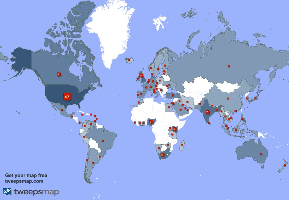I have 4 new followers from Argentina, and more last week. See tweepsmap.com/!Cheryl1109