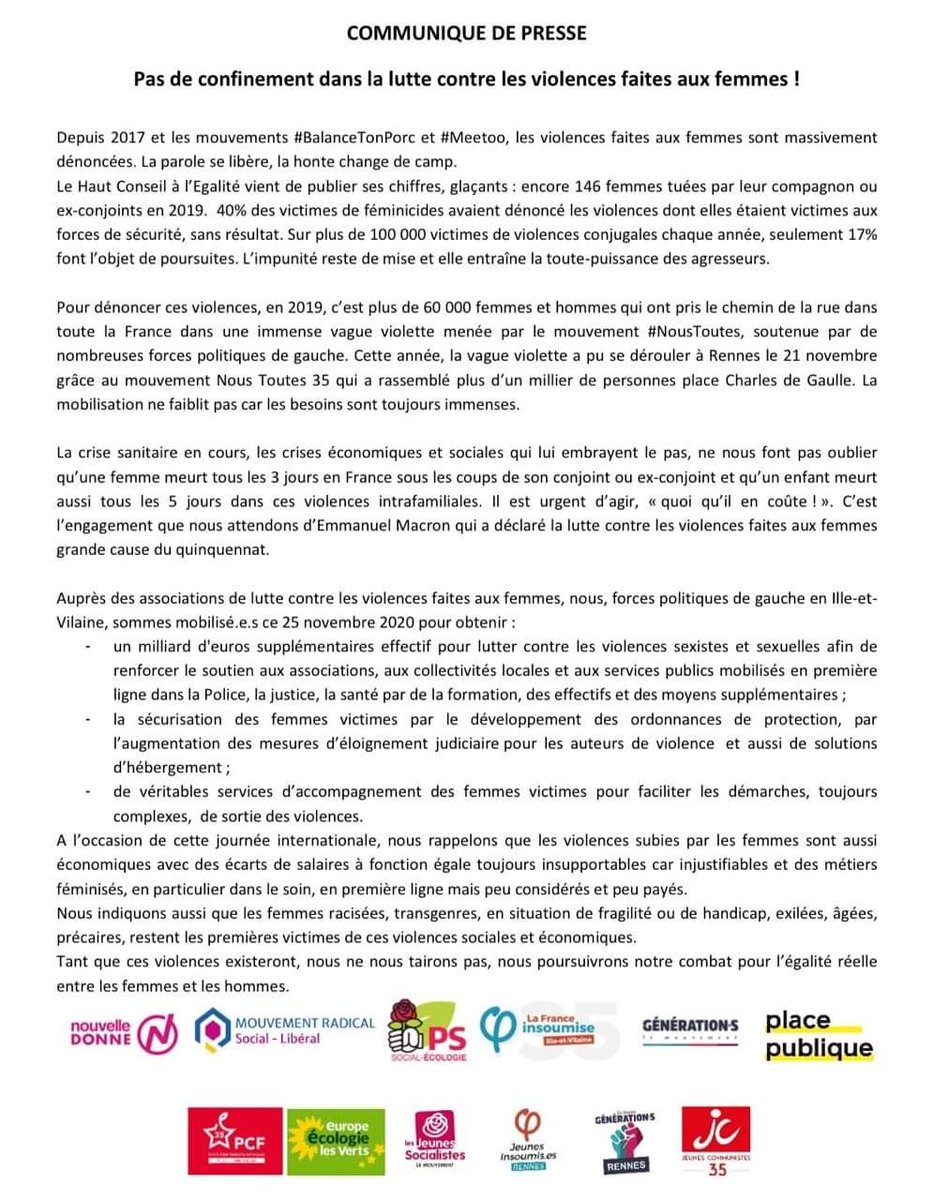 PBergogne's tweet photo. Pas de confinement contre les violences faites aux femmes. #Lapeurdoitchangerdecamps https://t.co/HkvrDMAInb