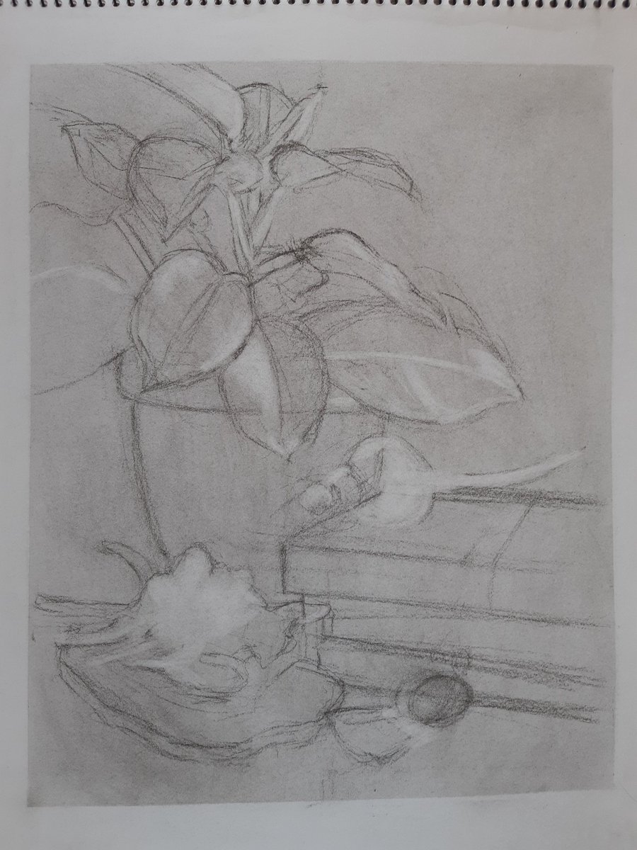 Dumping my process pics on the recent still life 