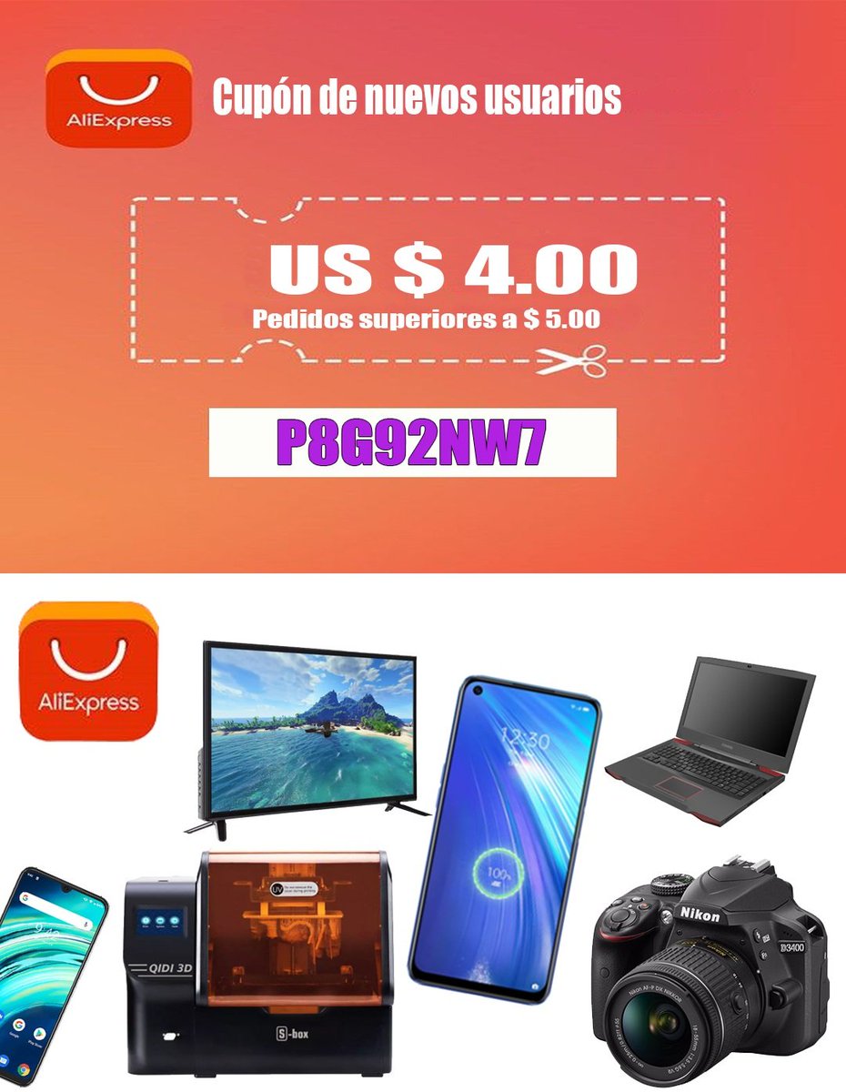 🔥🔥🔥BLACK FRIDAY SALE🔥 ¡Código de descuento de $ 4.00 para todos los nuevos usuarios de Aliexpress! Mínimo de compra de $ 5.00.

🔥 $ Por 1 puedes llevarte artículos por valor de 5 $ 🔥.

       👉P8G92NW7
      👉P8G92NW7
      👉P8G92NW7