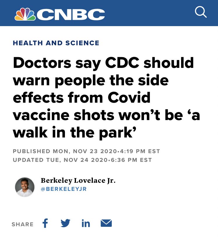 Both Moderna’s and Pfizer’s vaccines requires a 2nd injection several weeks after the first in order to achieve immunity. But what happens if millions of people (reluctantly) get the first injection, experience flu-like side effects, and then simply don’t return for the second?