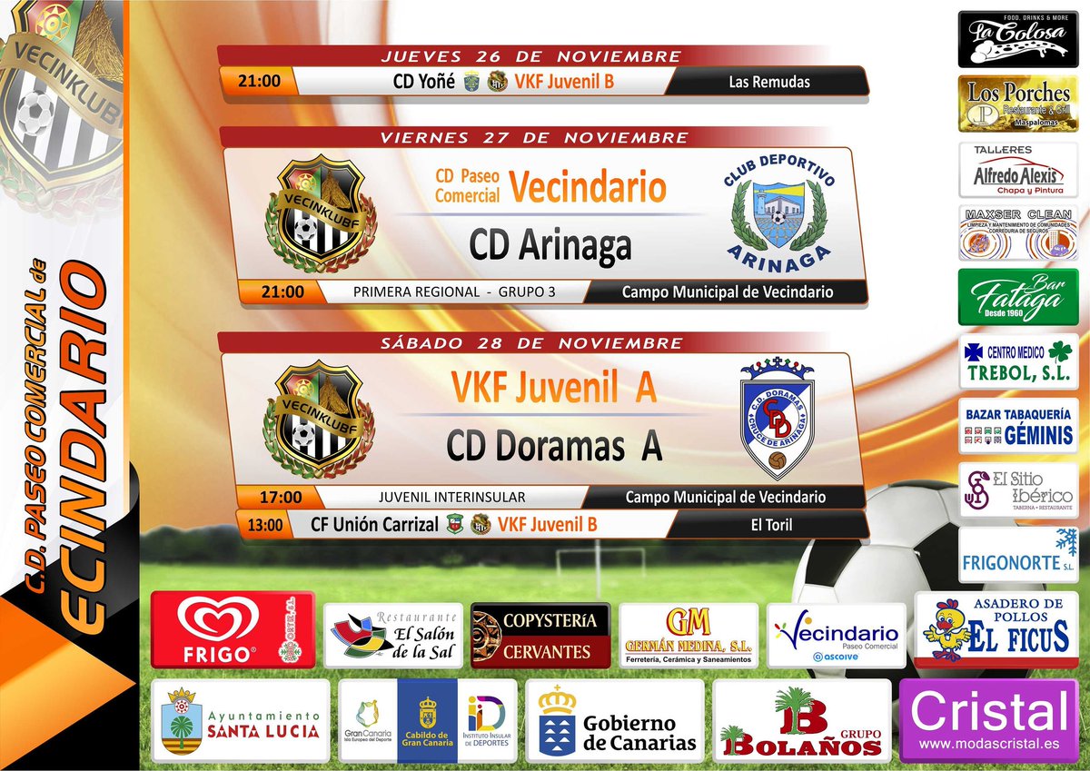 Próxima jornada

#VecinklubfMola
#VecinklubfJuegaLimpio