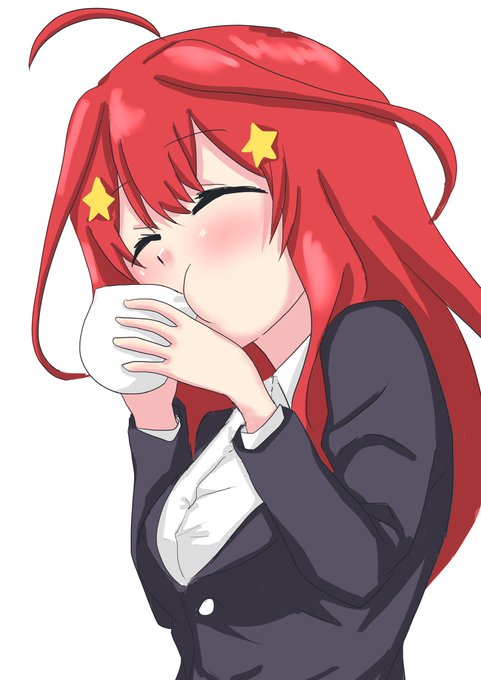 蓮田ぱす太さんがTwitterに投稿した中野五月(五等分の花嫁)のイラスト。