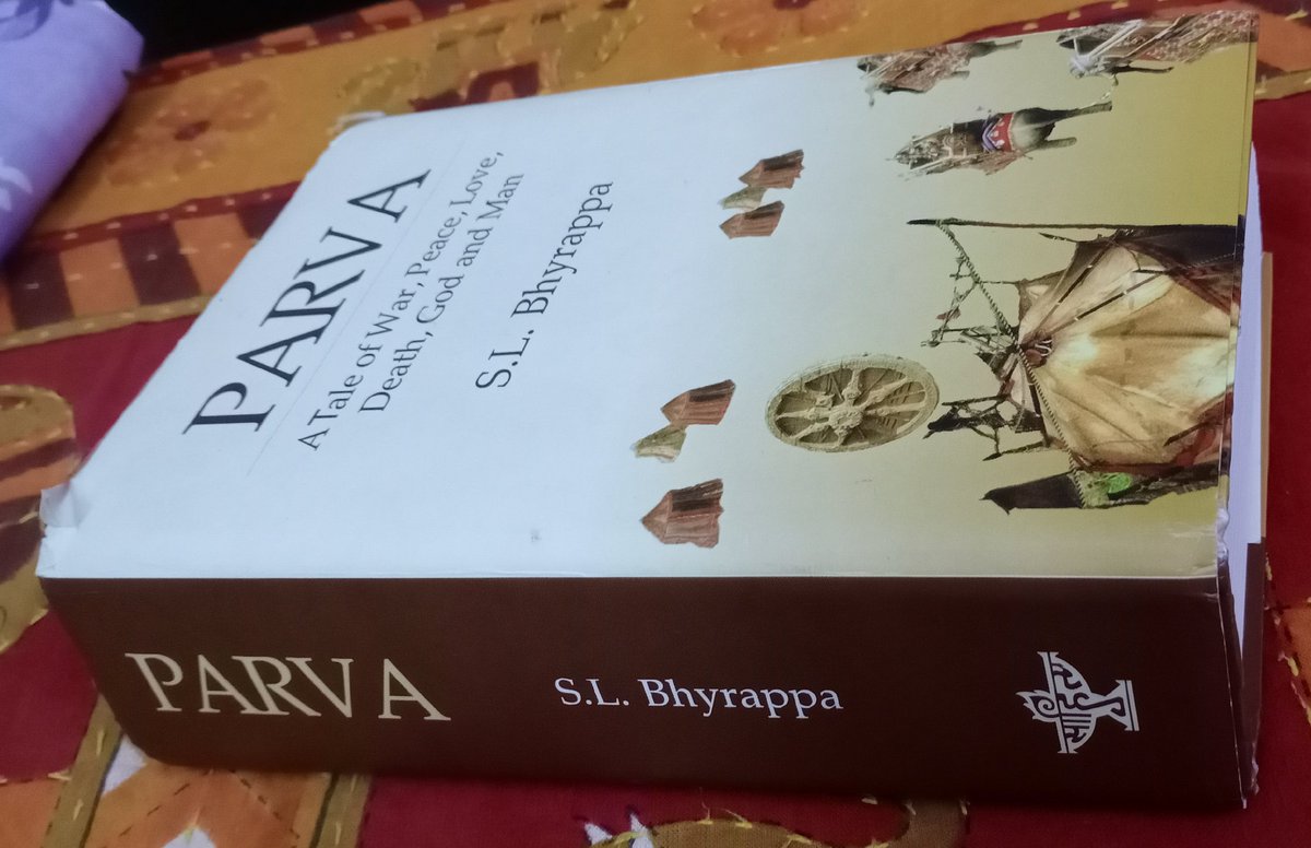 Book 13 of 2020: Parva by S.L. Bhyrappa, translated from Kannada by K. Raghavendra Rao. Conflicting thoughts - it's a very detailed retelling of the Mahabharata. But I found some bits meandering; some others "scandalous". There's a fair bit of discussion on Dharma also.