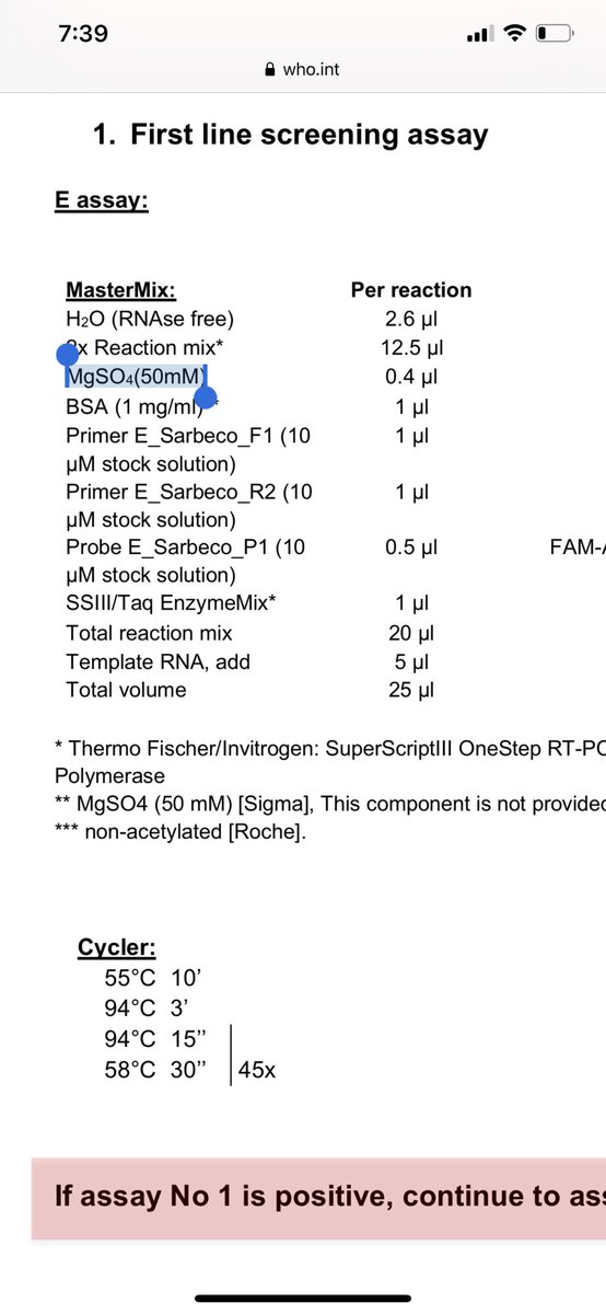 The WHO protocol does have an update removing the N gene.But thats not the primer causing the dimers.58C annealing is cold and sticky. Spike in some Mg & even stickier.45 cycles of it with zero recommended CQ threshold is asking for mass confusion. https://www.who.int/docs/default-source/coronaviruse/protocol-v2-1.pdf