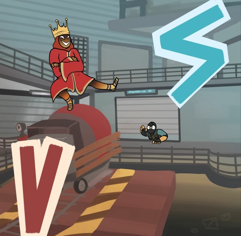 this may be my favorite vs art in any tournament tbh its so full of personality (by evkem)