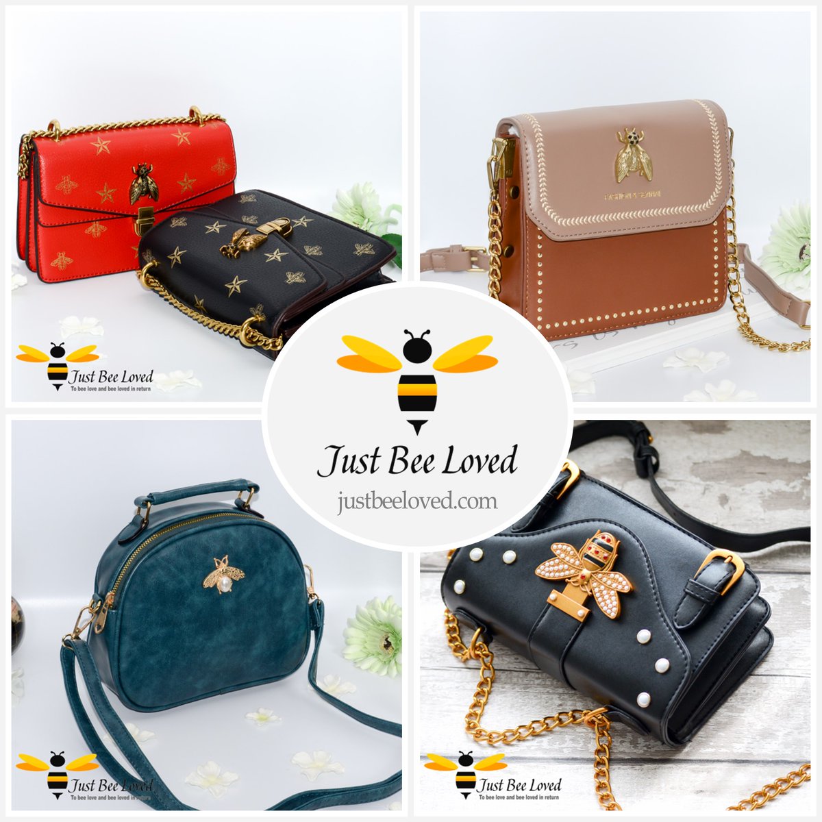 Find your perfect 'Bee' bag with our selection of embellished handbags all made with vegan leather.🐝❤

justbeeloved.com 🐝❤
.
#justbeeloved #beegifts #bees #beebags #giftsforher #handbags #veganhandbags #lovenature #savethebees #puleather #veganleather #veganleatherbag