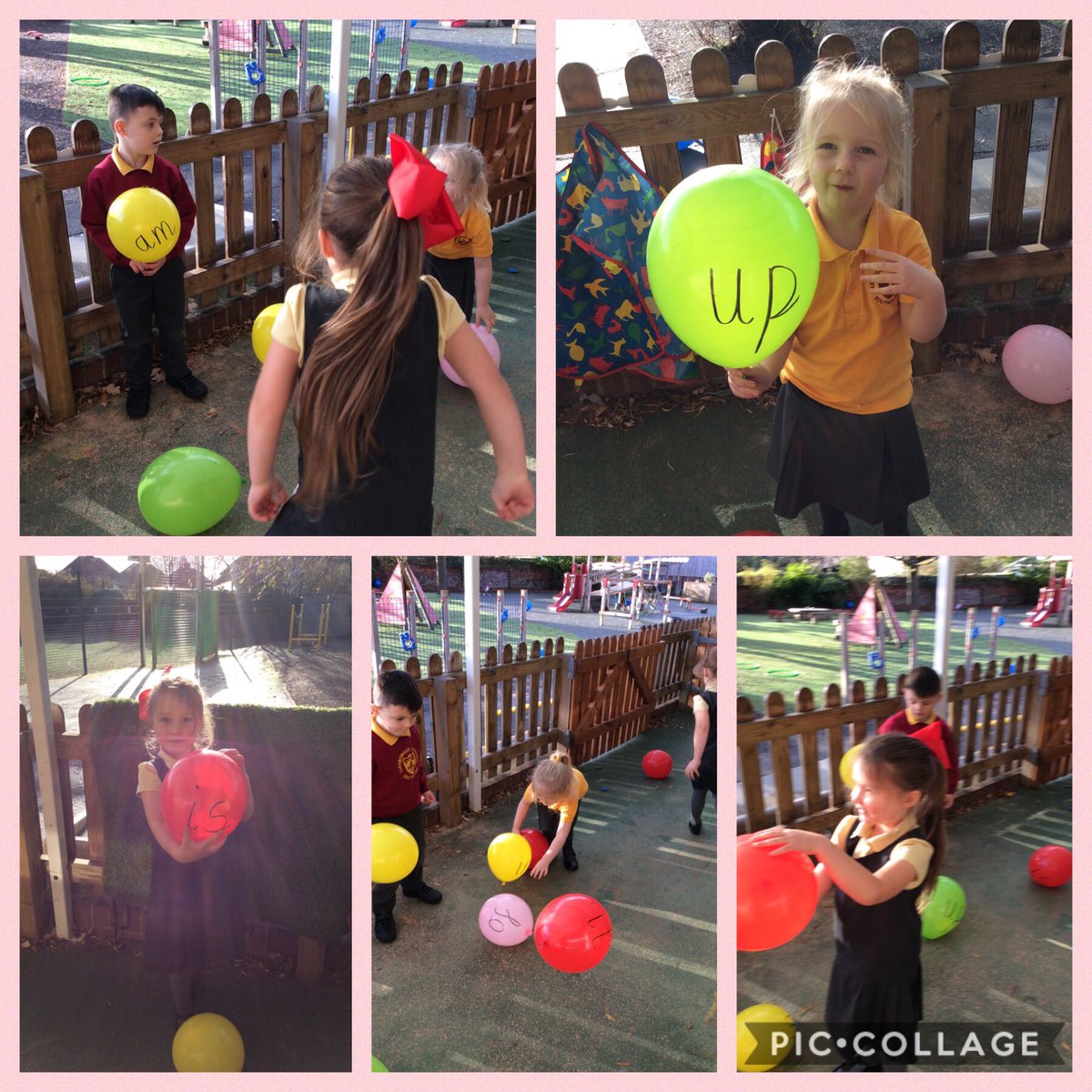 FRISroom4's tweet photo. We loved finding our letter sounds and key words on the balloons! What words can you spot? 🎈 https://t.co/7WhBB6SvCq