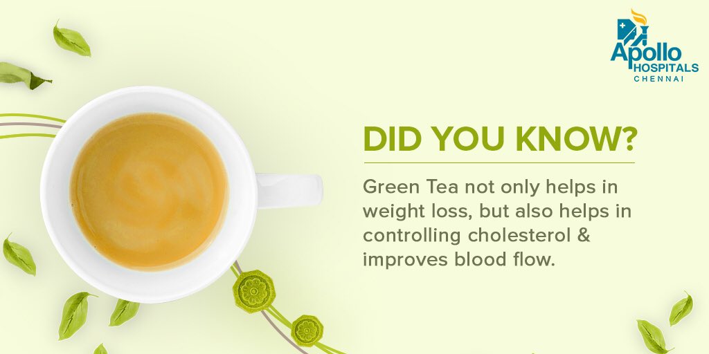 Apollo_Chennai's tweet image. Cup of Green Tea a day keeps many health problems away!

Read more about the mNy benefits of Green Tea here- healthlibrary.askapollo.com/what-are-the-b…

#ApolloHospitals #GreenTea #BenefitsOfGreenTea #GoodHealth #HealthyDiet #HealthyHabits #StayFit #Fitness