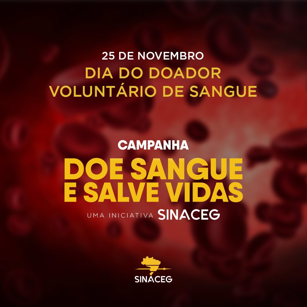 A campanha de doação de sangue é permanente no SINACEG. 

Agende um horário no hemocentro mais próximo e, caso você se encaixe nos requisitos de doador, doe sangue. 

1/2

 #sinaceg #caminhao #cegonheiros #sp #estrada