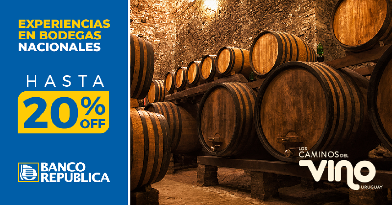 BROU_uy's tweet photo. Llegó la primavera! Y con el comienzo de los días más lindos, en Tu Banco queremos que conozcas las bodegas familiares del Uruguay.  

Con las tarjetas del #BROU, ¡obtenés hasta 20% de descuento para disfrutar la experiencia!
Conocé más en https://t.co/EMBaciF4xH.