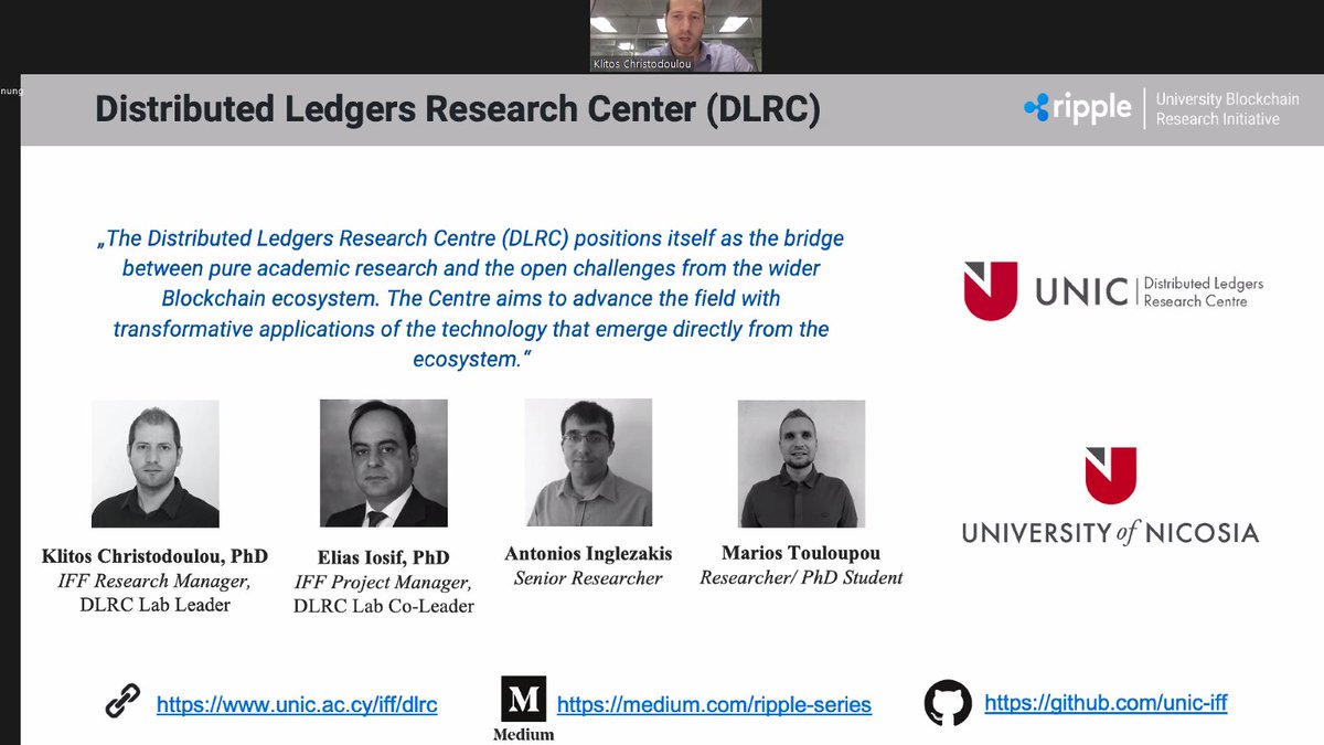 blockpool_eu's tweet photo. Doing DLT research? Join the presentation of University of Nicosia #UNIC at the 2nd #Blockpool bootcamp ๐ก#UBRI, #XRP https://t.co/6MF0T7rnvR