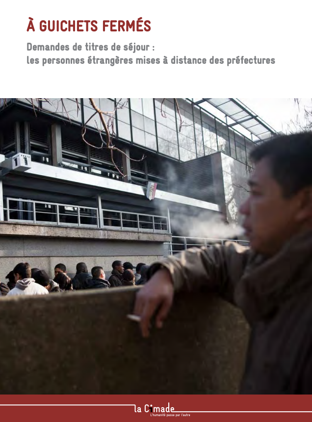 Sur les effets de la dématérialisation des demandes des titres de séjour en préfecture, voy. egt l'étude de  @lacimade qui dénonce "la mise à distance des personnes étrangères du service public, considérées comme des usagers de seconde zone". https://www.lacimade.org/wp-content/uploads/2016/03/La_Cimade_A_Guichet_Fermes_16032016.pdf
