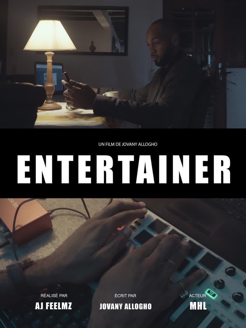 Bonjour la famille mon nouveau court-métrage intitulé « ENTERTAINER »🎥🎬 sera disponible ce vendredi sur mes différents réseaux sociaux à partir de 14h 🕑 N’oubliez pas de vous abonner 😏 c’est gratis 😌