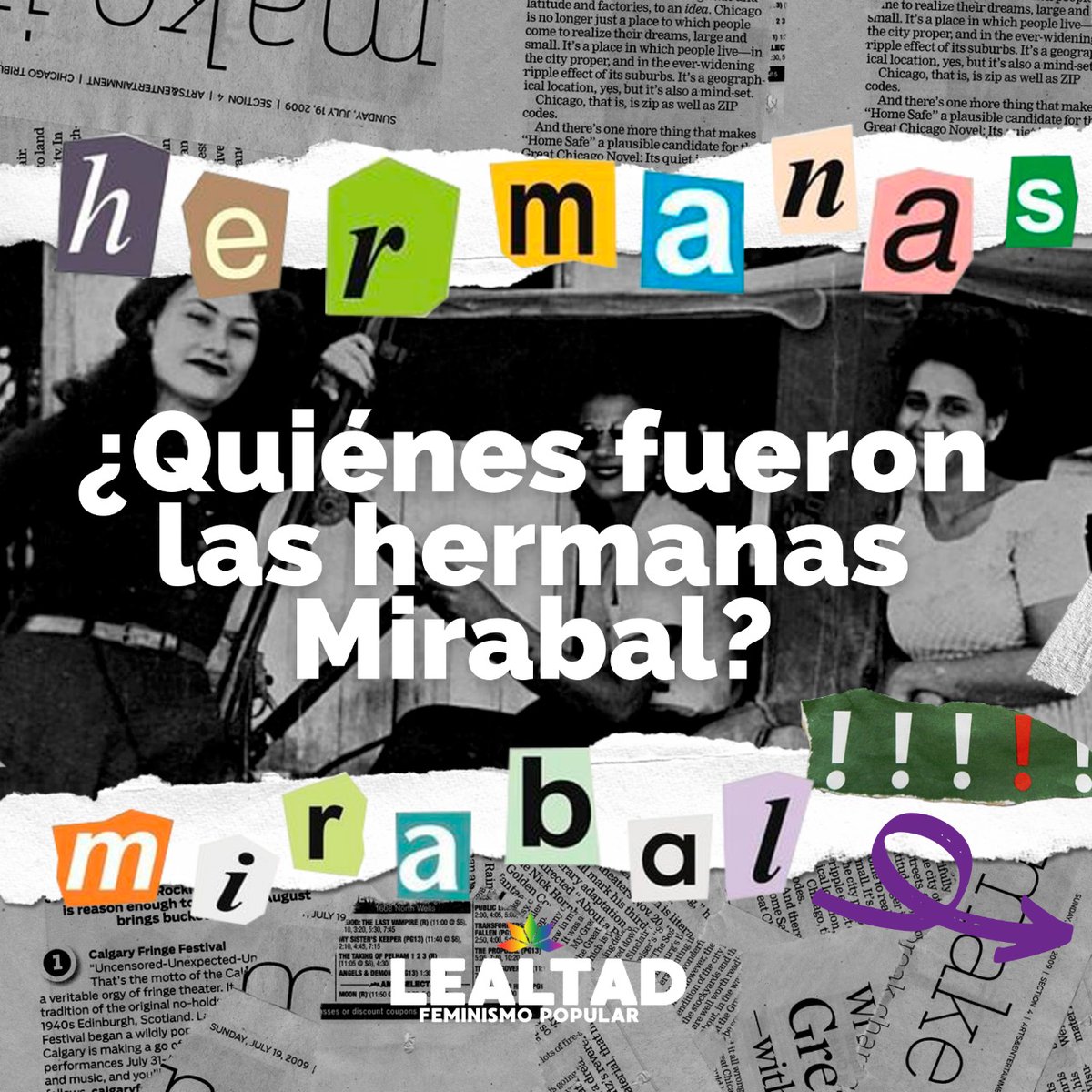 fplealtad's tweet photo. El 25 de noviembre se convirtió en el Día Internacional de la Eliminación de la Violencia contra la Mujer recordando los femicidios de las hermanas Mirabal.

Hoy, ante la pandemia silenciosa de la violencia patriarcal, nosotras elegimos no callar. 🧵👇🏽

#25N
#NiUnaMenos https://t.co/HeLJZdcJo0