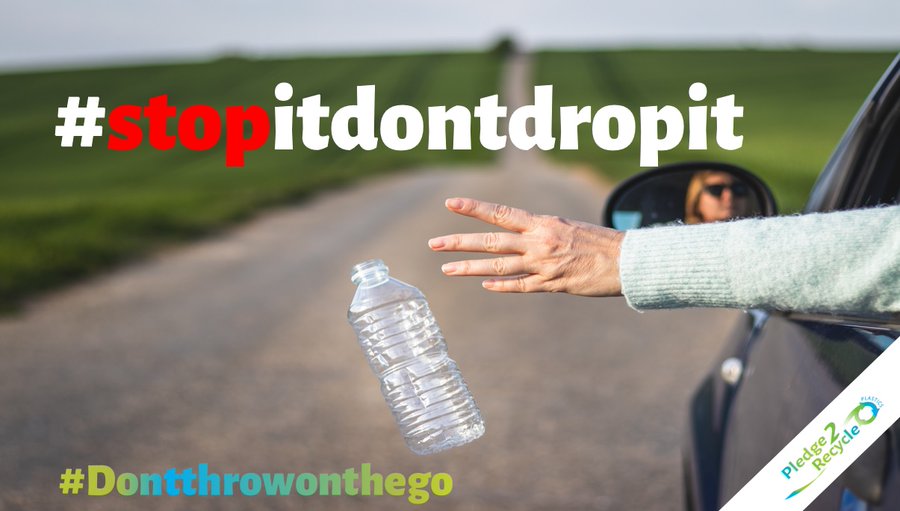 ♻️ Recycle it & keep our nature clean.

Plastic waste is a valuable resource for new products. #stopitdontdropit #dontthrowonthego #EWWR2020