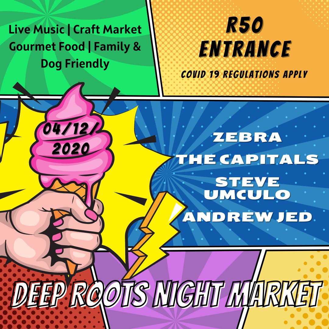 Enter the festive season with a jolly good time at Deep Roots Night Market!

Bring the whole family! Everyone is welcome!

Don't forget to bring the 4 legged family members with as well, they deserve it. 

#DeepRoots #DRSummer #december