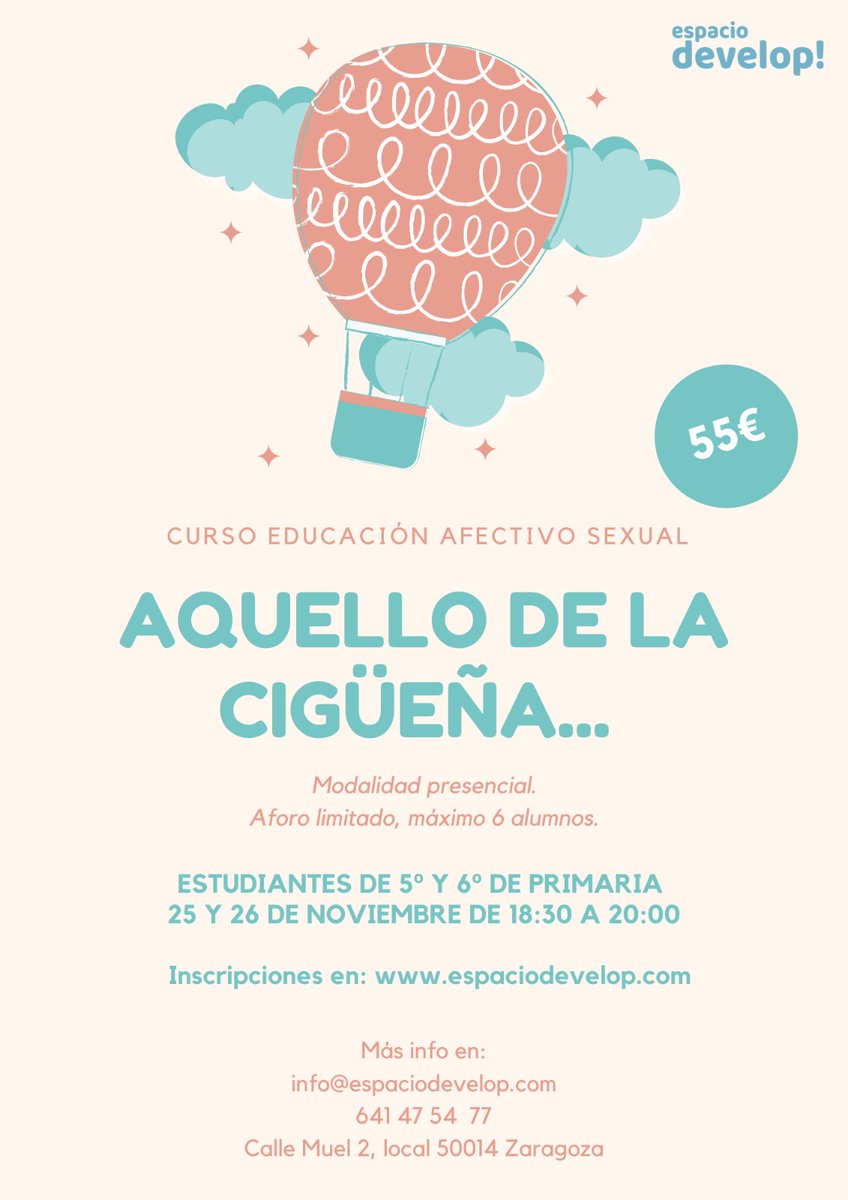 Espaciodevelop's tweet photo. ¡Buenos días a todos!
Os recordamos que esta tarde tenemos el curso afectivo-sexual para primaria.
¡Aún queda alguna plaza libre!
Más info e inscripciones en: https://t.co/WOoBw4xgUj https://t.co/8tWm9mH66p