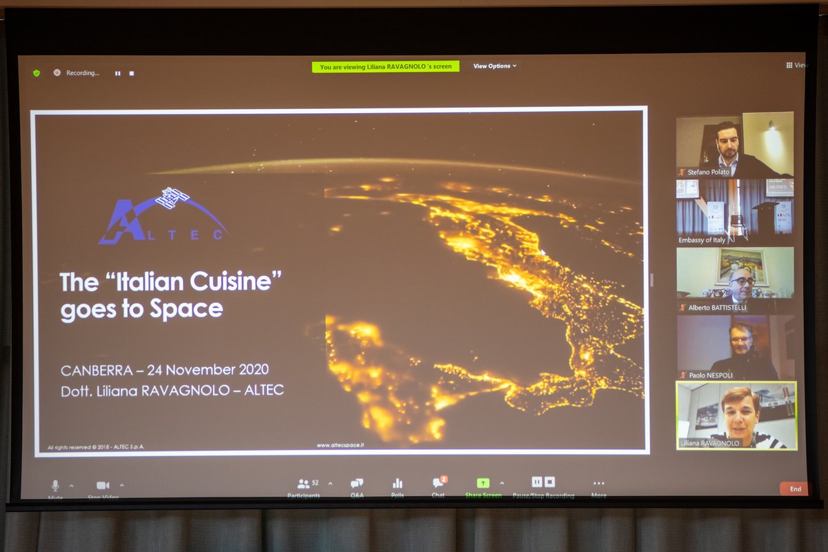 ItalyinAU's tweet photo. Food in Space: Science, Technology and Taste.
A lively and successful event on the exploration of Space, industrial and technological fallout, economic and social benefits.
#ItalianTaste
@ItalyMFA https://t.co/117VoenUQn