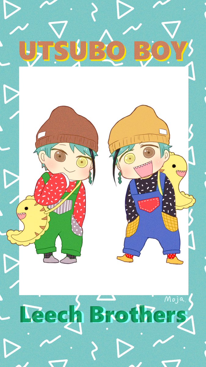 「双子の日ですって?? 」|モジャ公のイラスト