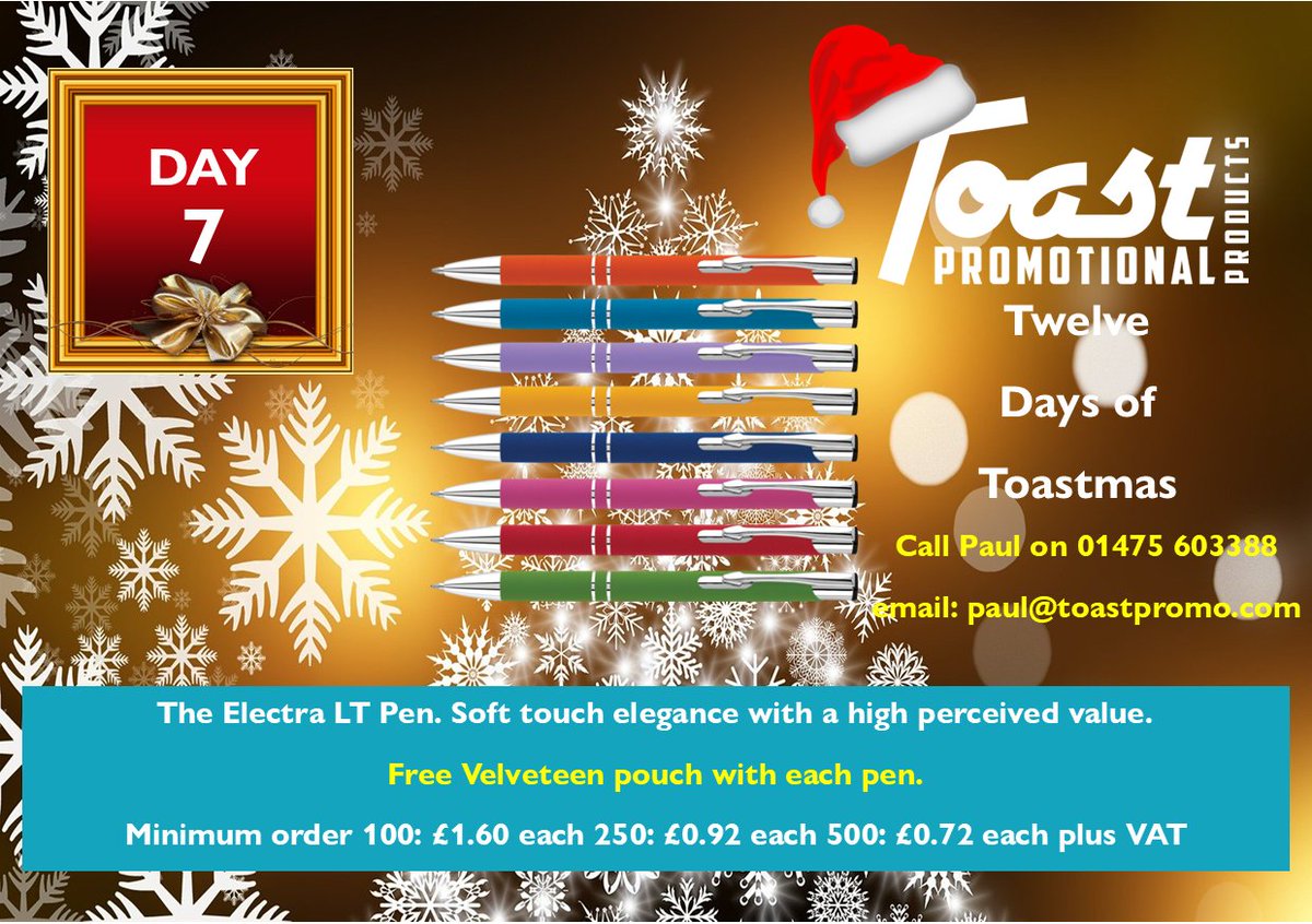 ToastScotland1's tweet image. Hello there and Happy Humpday. Today's offering in The Twelve Days of Toastmas is here. People ask me what is your biggest seller...it will always be pens and this one is beautiful. Time is running out for Pre-Christmas delivery. Let's talk.
