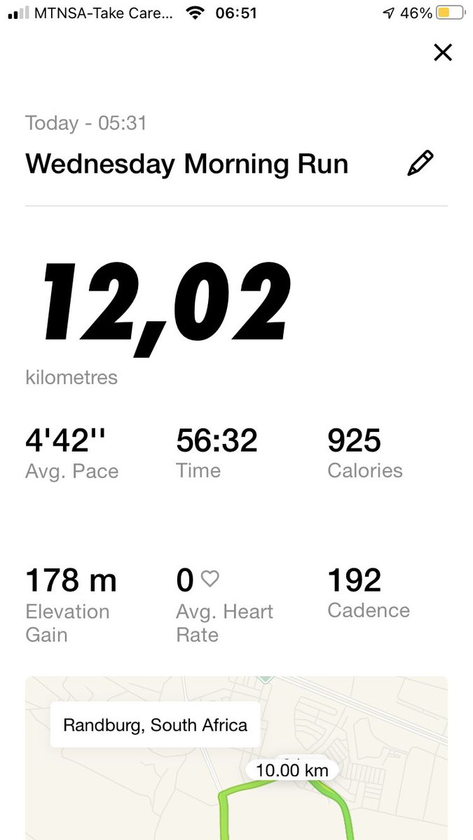 TumiAfaye's tweet image. Morning Duty Was Paid.

#ConsistentRunner
#RunningWithTumiSole 
#FetchYourBody2020