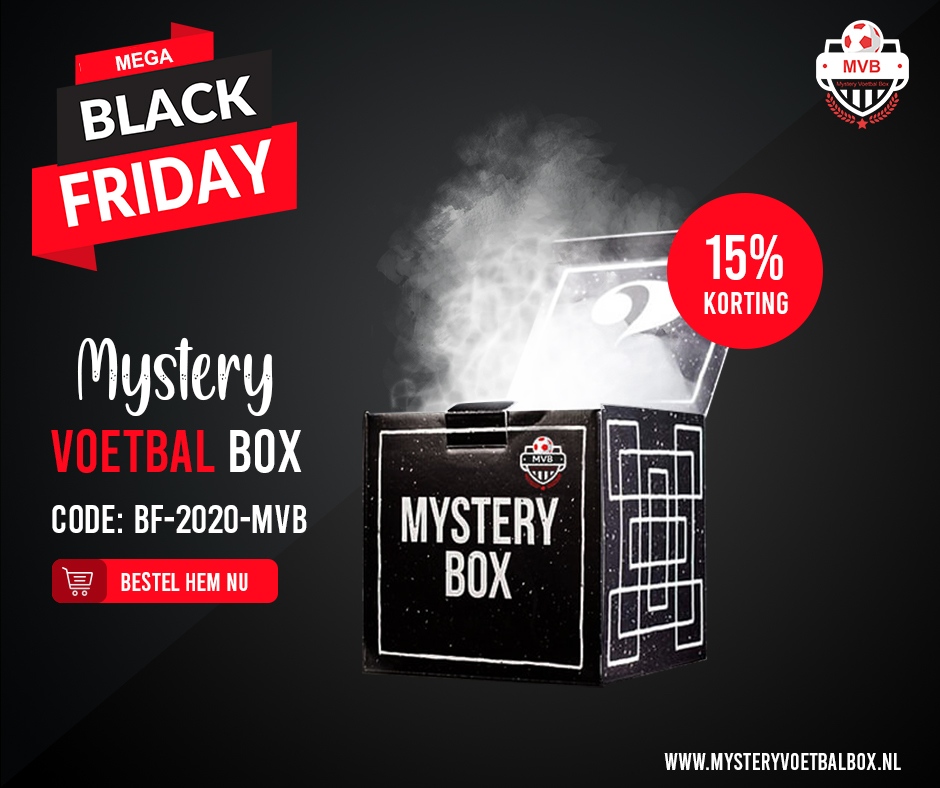 Mystery Voetbal Box on Twitter: "MEGA BLACK FRIDAY DEALS!! Kortingen tot 15% op Mystery Voetbalshirt, Feestdagen Mystery Box en de Merchandise Mystery Box! Wees er snel bij, want OP=OP https://t.co/H3g1mwyUdf # #