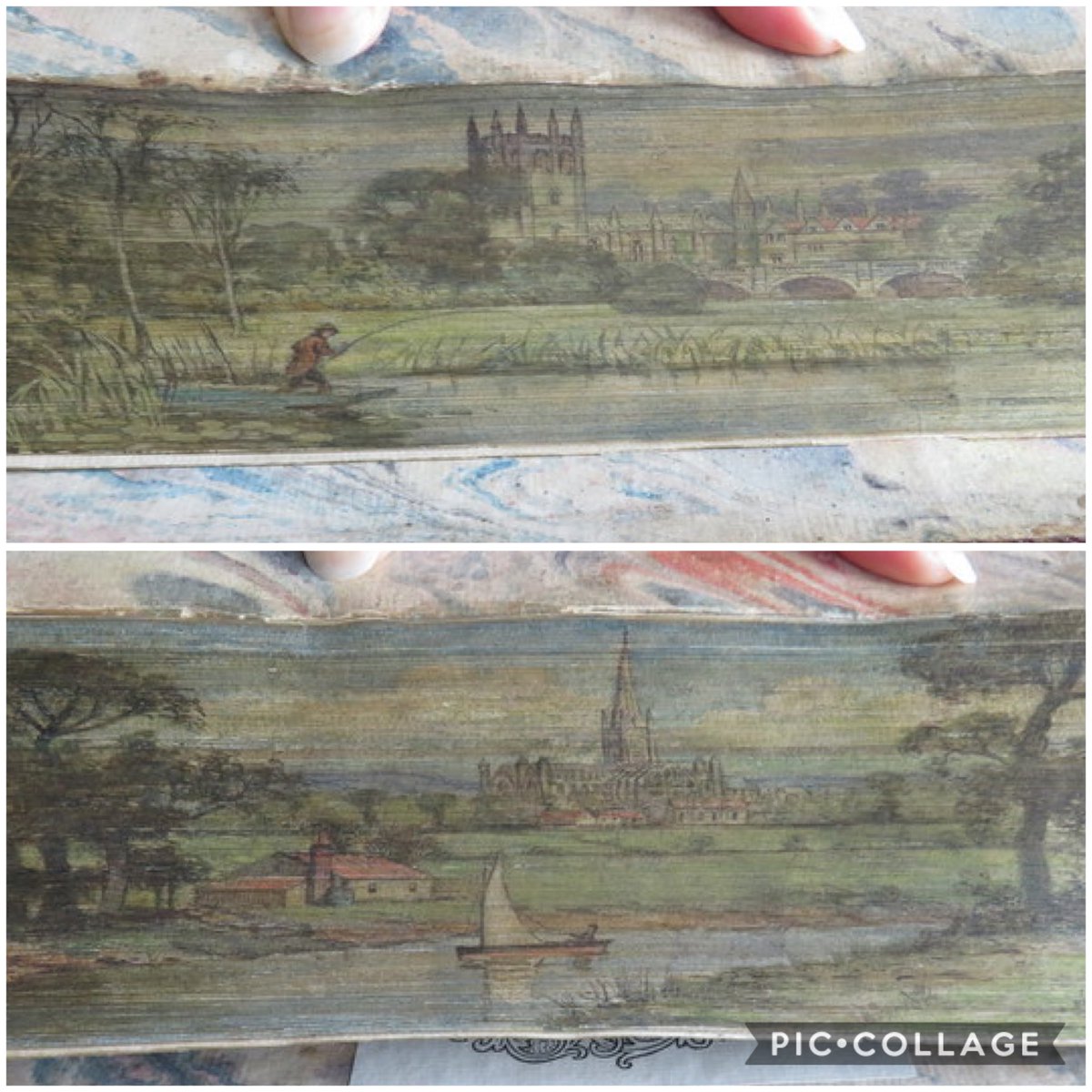 DOUBLE FORE EDGE PAINTING ~ COMMON PRAYER 1761 BASKERVILLE PRESS Bayntun BOX
FORE EDGE PAINTINGS * MAGDALEN OXFORD * NORWICH

#books #antiquarian #CommonPrayer #Christian #BaskervillePress #foreedge #bookdecoration #Norwich #Oxford #painting #auction 
bit.ly/336XkYK