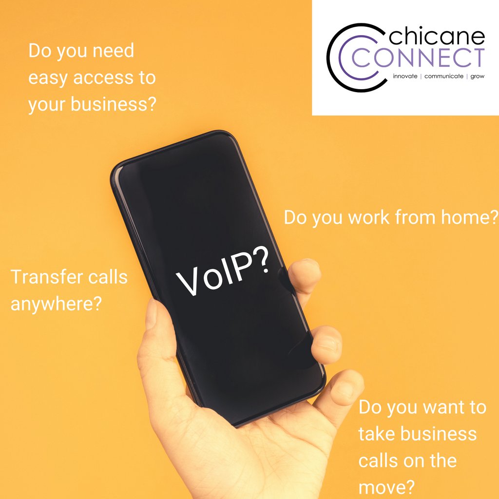 ChicaneConnect's tweet photo. What is VoIP? It allows calls to be taken through an internet-based connection, rather than the standard landline. VoIP allows flexibility and stability. Contact us to find out more >> https://t.co/qduSmC6gMx #ChicaneConnect #business #telecoms #transfer #calls #IT https://t.co/FbQMtsRJvt