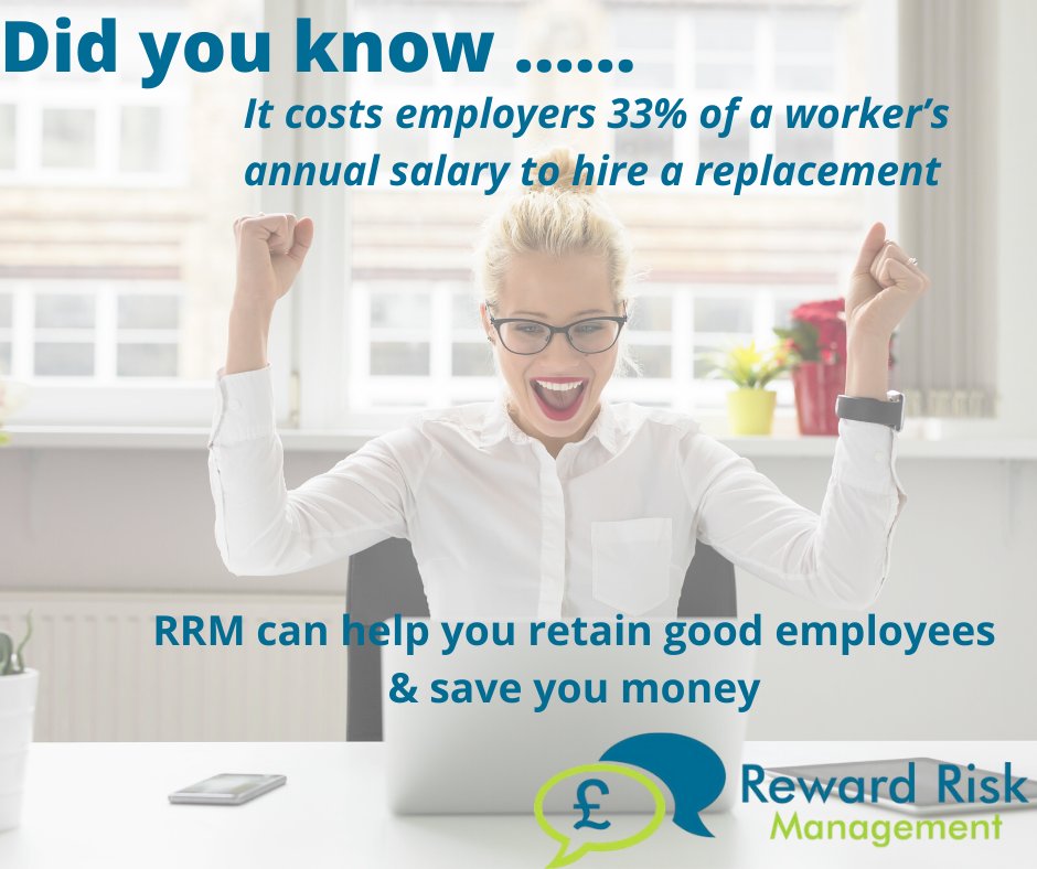 Just one reason why you should be speaking to us! 

We can help you retain your good employees &amp; save you money.

Call today on 07415974004 or e-mail janebalaam@rewardrisk.co.uk 

#RRM #Reward #Pay #Employment #HR #HumanResources #Business #GlosBiz #TewksBiz #CheltBiz