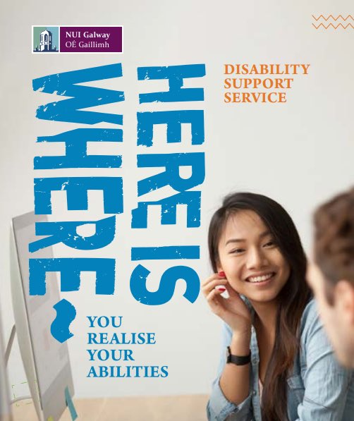 GalwayAccess's tweet photo. If you have a disability, ongoing physical/mental health condition, or specific learning difficulty, registering with the Disability Support Service allows you to avail of supports to ensure you can fully participate in your studies https://t.co/g6OFqINMZs https://t.co/SL4SLjGOT0