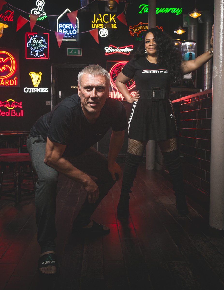4EVERManchester's tweet photo. Taken at Jimmy’s Bar before lockdown, this superb shot by @PaulHusband_ is of Manc-stars @Rowetta and Bez of the legendary @Happy_Mondays - signed by the pair too!

Oh to be able to party in Manchester again...

#30ArtistsGiveItUp

Place your bid ⬇️
https://t.co/0JmdnSagXH https://t.co/ftk6QNHnxm
