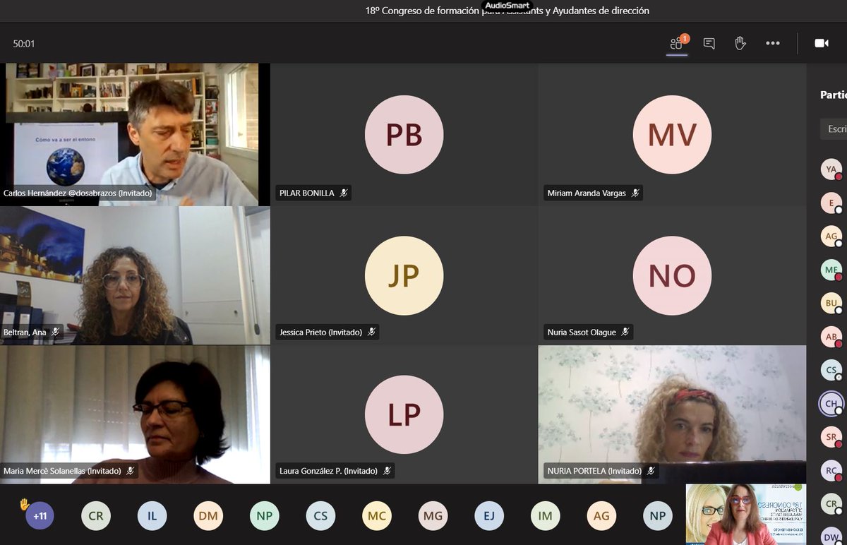 yolandalvarez's tweet photo. Hoy realizamos el 18º Congreso para Executive Assitants de 
 @Topsecretaria_K  Este año virtual... ¡Quién nos lo iba a decir! Gracias a todas por participar! Gracias a nuestros ponentes @C_Sarabia_Cobo @dosabrazos @an_busquets @masymejorcom https://t.co/Px2qNMlSNa