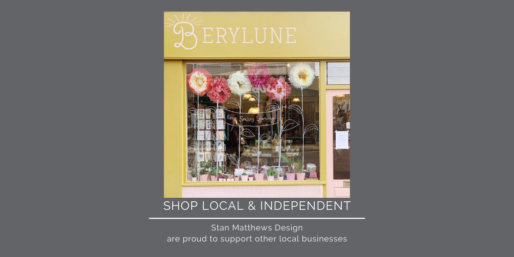 StanMatthewsDS's tweet photo. We love to support local businesses, @BeryluneUK is an independent lifestyle store on Warwick Street, Leamington Spa. Owned by sisters Amy & Emily and their best friend Zoë, they stock - cards, gifts, homewares, kids stuff & accessories. #StanMatthewsDesign #SupportLocal https://t.co/o13d0ulRqO