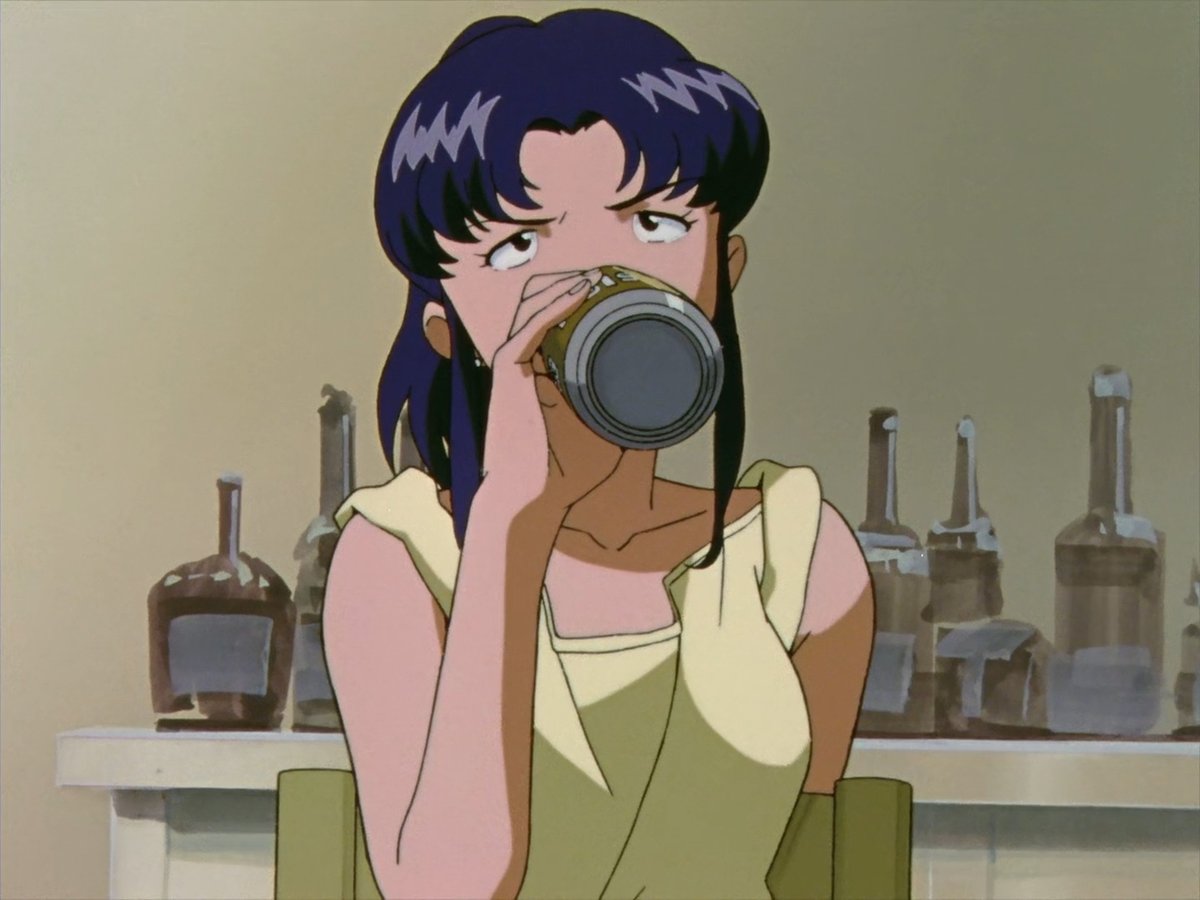 suspectedweeb's tweet photo. @DeathlyPrice Revy is just Misato, after she started drinking rum. https://t.co/TTi8uqvMg8