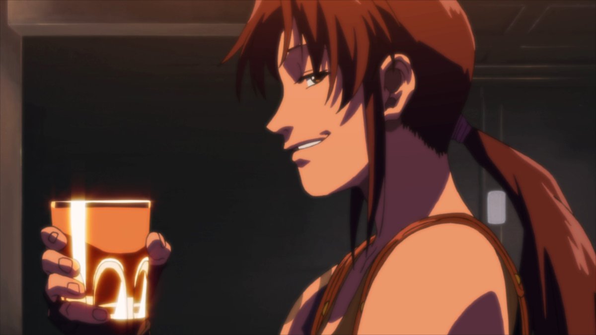 suspectedweeb's tweet photo. @DeathlyPrice Revy is just Misato, after she started drinking rum. https://t.co/TTi8uqvMg8