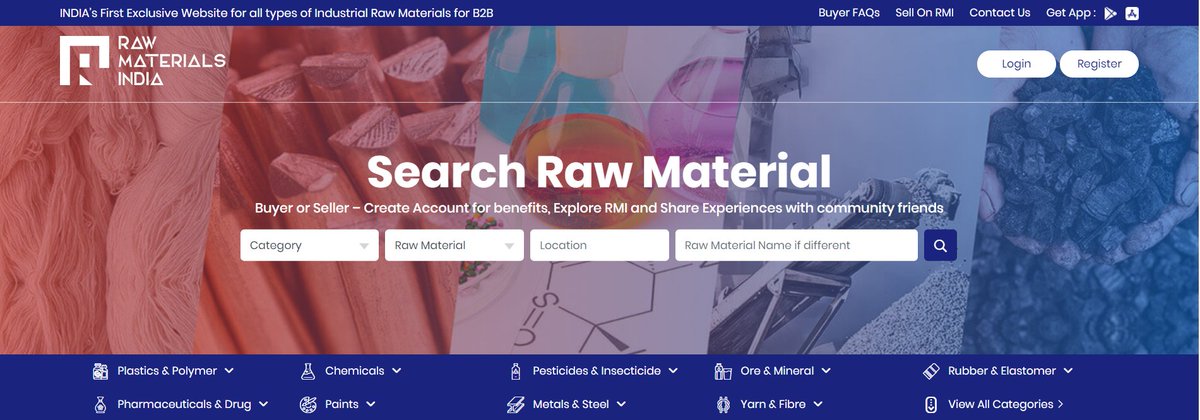 rmib2b's tweet image. All Raw Material Sellers:
List your Raw Material Products and get Unlimited Buyer Inquiries as it comes - No Cap!

Normal Membership: FREE (2 Products Listing)
Silver Membership: Rs. 8000/-
Gold Membership: Rs. 15000/-

Web: rawmaterialsindia.in/join-now 
App: play.google.com/store/apps/det…