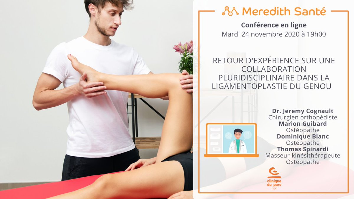 MeredithSante's tweet photo. 🎥 Replay https://t.co/NQwkQpUVSy
Très beau retour d’expérience qui montre l'importance de la communication Patient/Kiné/Médecin/Ostéopathe pour améliorer la prise en charge des patients.

#pluridisciplinaire #ligamentoplastie #genou #orthopedie #osteopathie  #kinesitherapie https://t.co/g7rti5KCI0