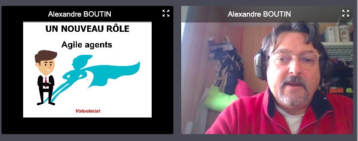 a_barralon's tweet photo. #AgileGrenoble from PaysBasque. @agilex nous présente des nouveau rôle d'accompagnement au changement et à l'agilité. https://t.co/TXhnqPrijp