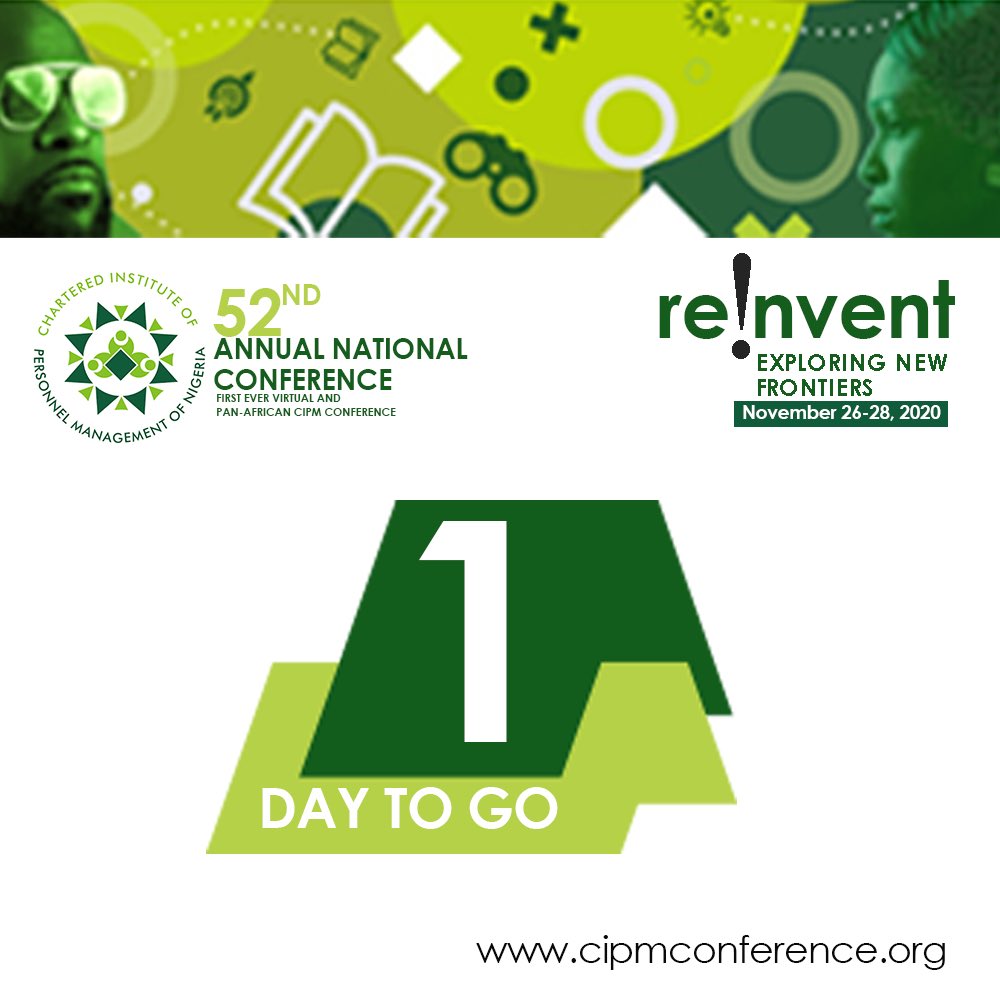 cipmnigeria's tweet image. The CIPM first ever virtual and pan-African Conference is here. 

See you virtually tomorrow!

#cipmreinvent 
#cipmvirtualconference