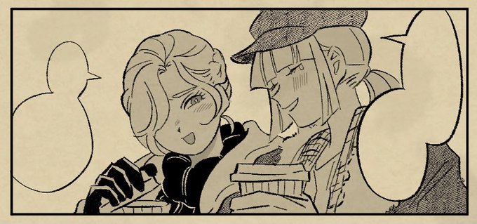 今は自分へのプレゼントに私服でお出かけするルークサンとねいちゃんの漫画描いてます😉明日には完成してたもれ! 