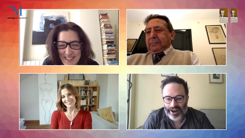 lfvertedor's tweet photo. Es imposible quedarse con unas simples frases para resumir estas jornadas de periodismo y humor.
Descacharrante.
https://t.co/7e2acZimBM
En la foto: @alfonso_ussia, @edugalan, @luzsmellado y @rosabelmonte
Los cuatro ríen. ¿Casualidad?
#ColoquiosFMA #GPIO20. https://t.co/6f20cJyH8i
