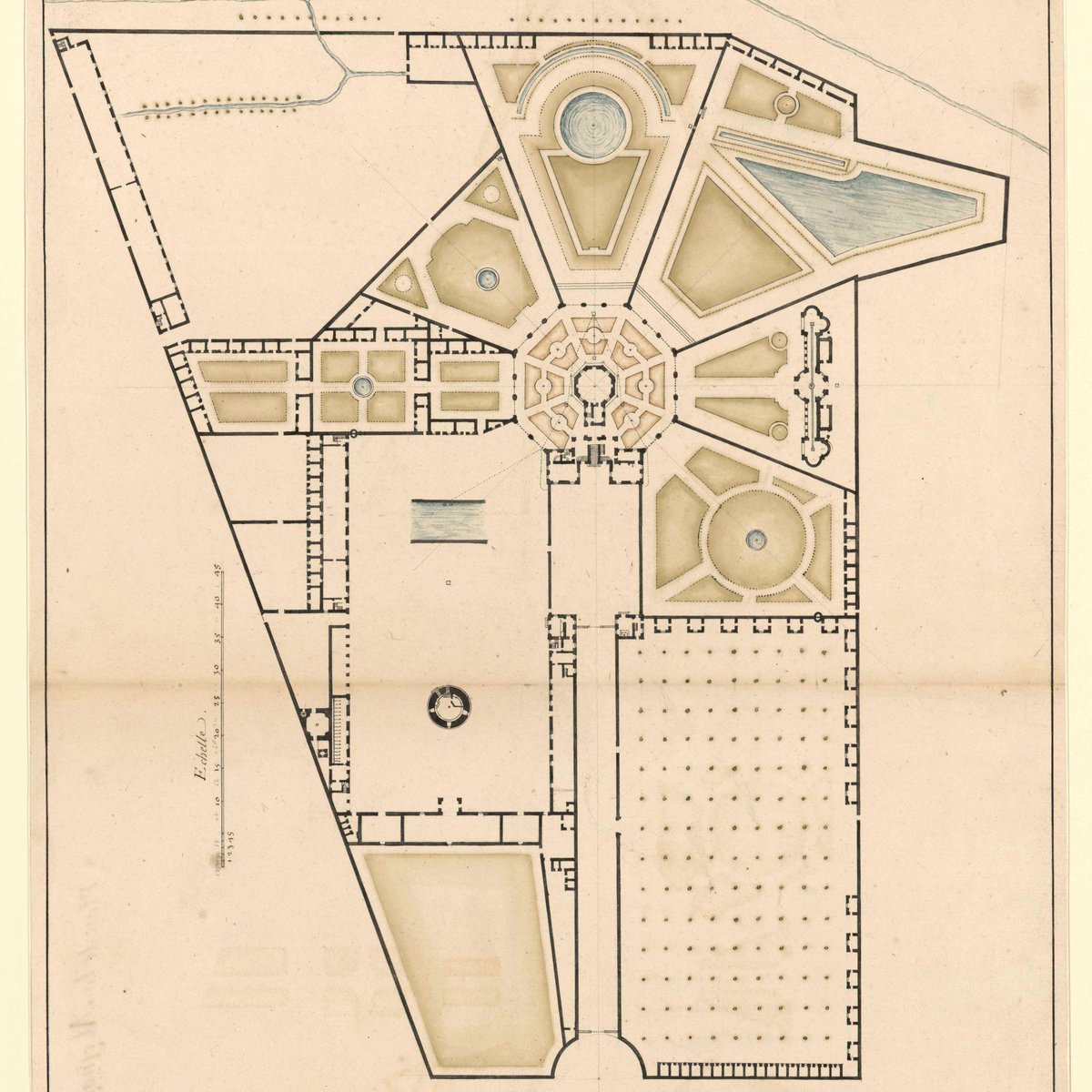 #PlanduJour Bâtie sur les plans de Louis le Vau, la Ménagerie du <a href="/CVersailles/">Château de Versailles</a> a été édifié dès 1663 pour y abriter oiseaux et animaux exotiques 🦜🦁 #VERSPERA ; dessin conservé à <a href="/laBnF/">La Bibliothèque nationale de France</a>

📚➡️…images.chateauversailles-recherche.fr/?query=search=…