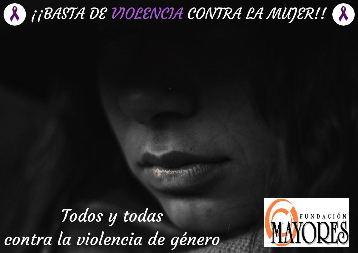 💜Hoy es el #diacontralaviolenciadegenero

💜 Desde fundación mayores no queremos dejar pasar la oportunidad y aportar nuestro granito de arena para luchar contra esta lacra que está instalada en nuestra sociedad.
#CastillaLamancha  #NiUnaMas #bastaya #CLM #solidaridad