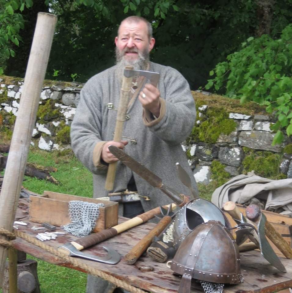 GlasgowVikings's tweet photo. Exploring #viking arts at #reenactment events is certainly being missed too this year. #crafts #History #vikings #blacksmith #naalbinding https://t.co/bq5fpuFgTn