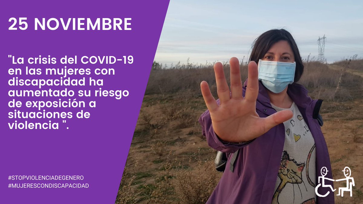cocemfecyl's tweet photo. Julia, técnica de empleo de @COCEMFE_   nos recuerda que las mujeres con discapacidad han aumentado su riesgo de exposición a situaciones de violencia por efecto del COVID-19 #stopviolenciadegenero #mujerescondiscapacidad https://t.co/we87l9XIQv